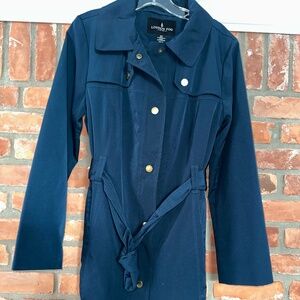 London Fog Women's Trench Coat ~ Teal ~ Medium